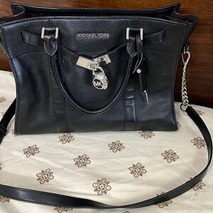 Michael kors hamilton large satchel black
